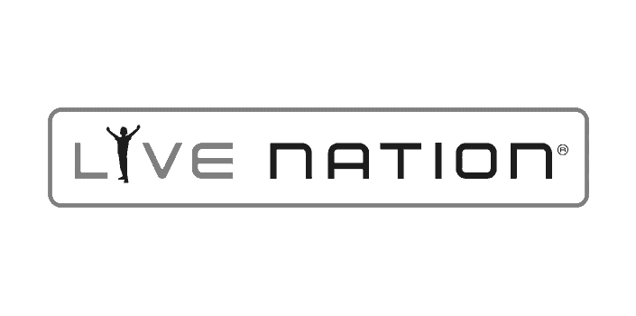 Live Nation logotyp i grått