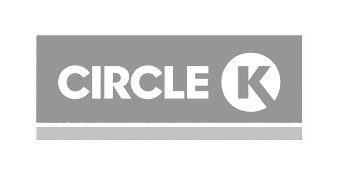 Circle K logo i grått
